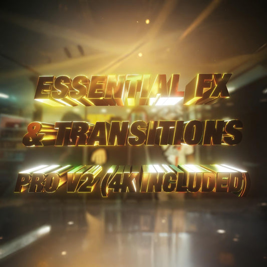 Essential FX & Transitions – PRO V2 (4K Included)